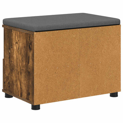 vidaXL Hall Bench Smoked Oak 60 x 38 x 46 cm