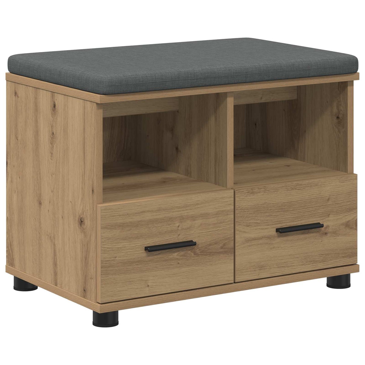 vidaXL Hall Bench Artisan Oak 60 x 38 x 46 cm