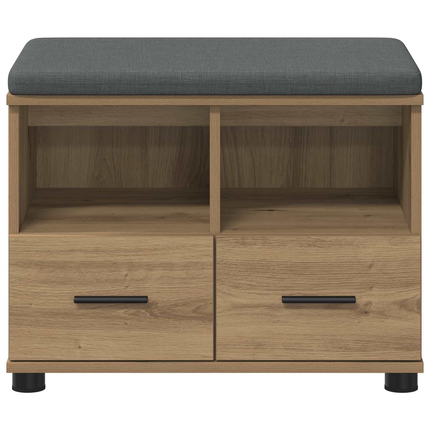 vidaXL Hall Bench Artisan Oak 60 x 38 x 46 cm