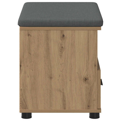 vidaXL Hall Bench Artisan Oak 60 x 38 x 46 cm