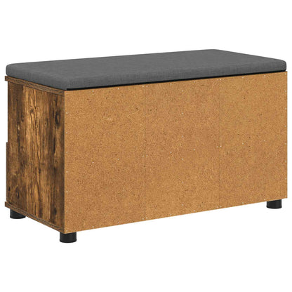 vidaXL Hall Bench Smoked Oak 80 x 38 x 46 cm