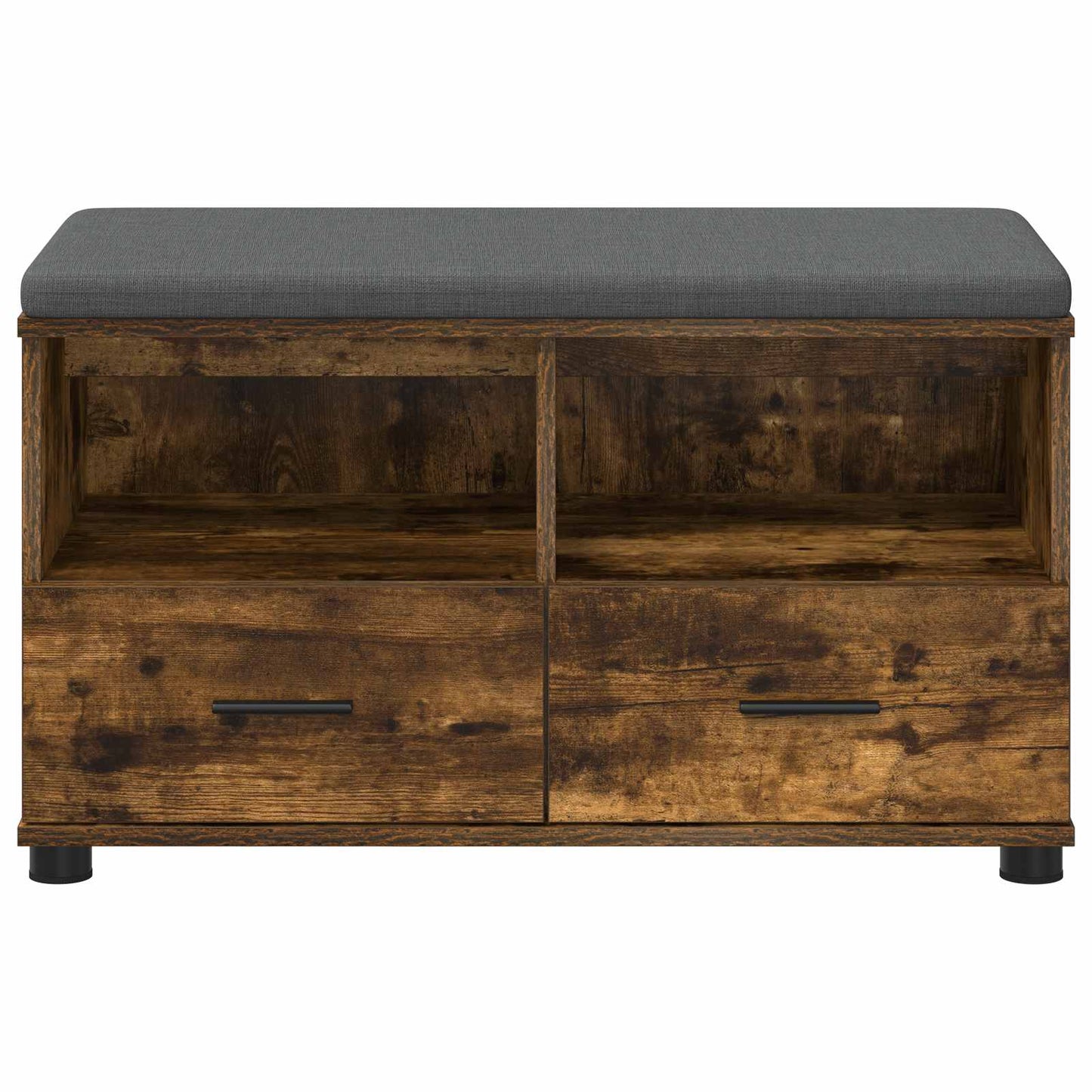 vidaXL Hall Bench Smoked Oak 80 x 38 x 46 cm