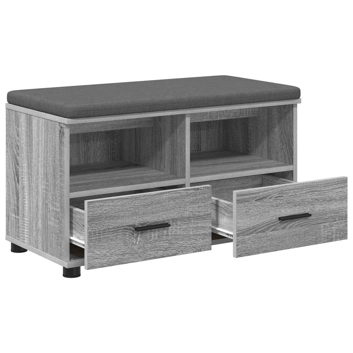 vidaXL Hall Bench Grey Sonoma 80 x 38 x 46 cm