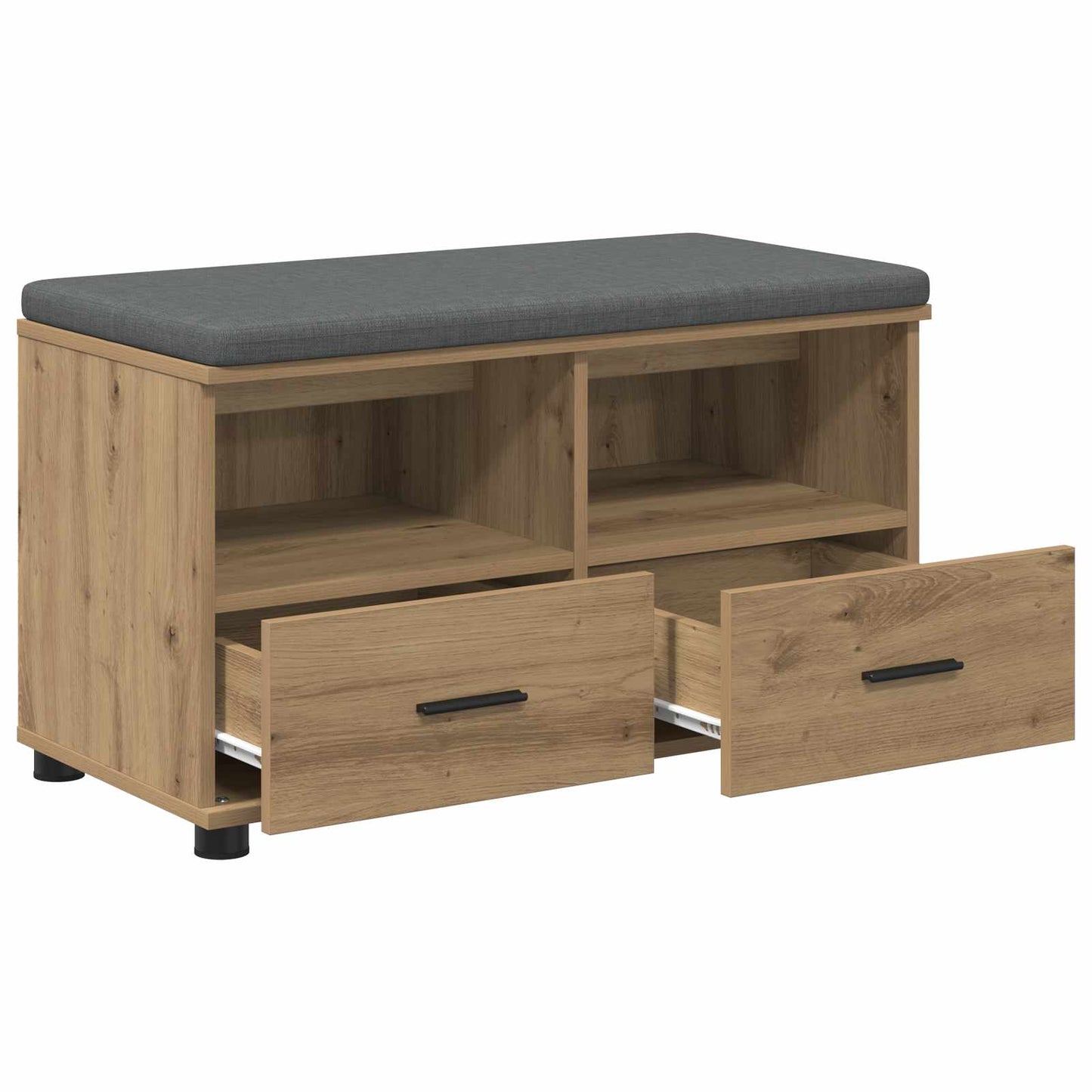 vidaXL Hall Bench Artisan Oak 80 x 38 x 46 cm