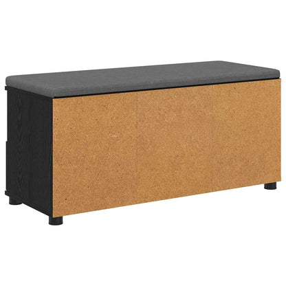 vidaXL Hall Bench Black Oak 100 x 38 x 46 cm