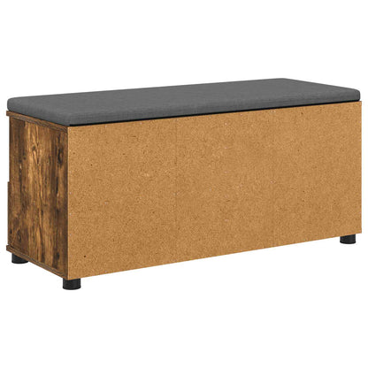 vidaXL Hall Bench Smoked Oak 100 x 38 x 46 cm