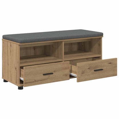 vidaXL Hall Bench Artisan Oak 100 x 38 x 46 cm