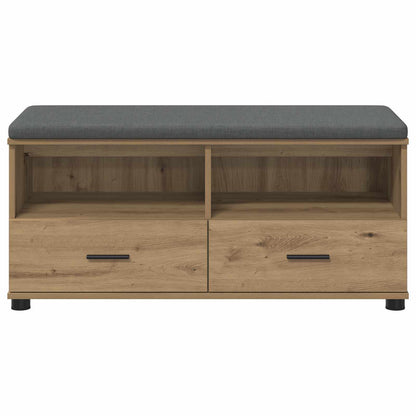 vidaXL Hall Bench Artisan Oak 100 x 38 x 46 cm