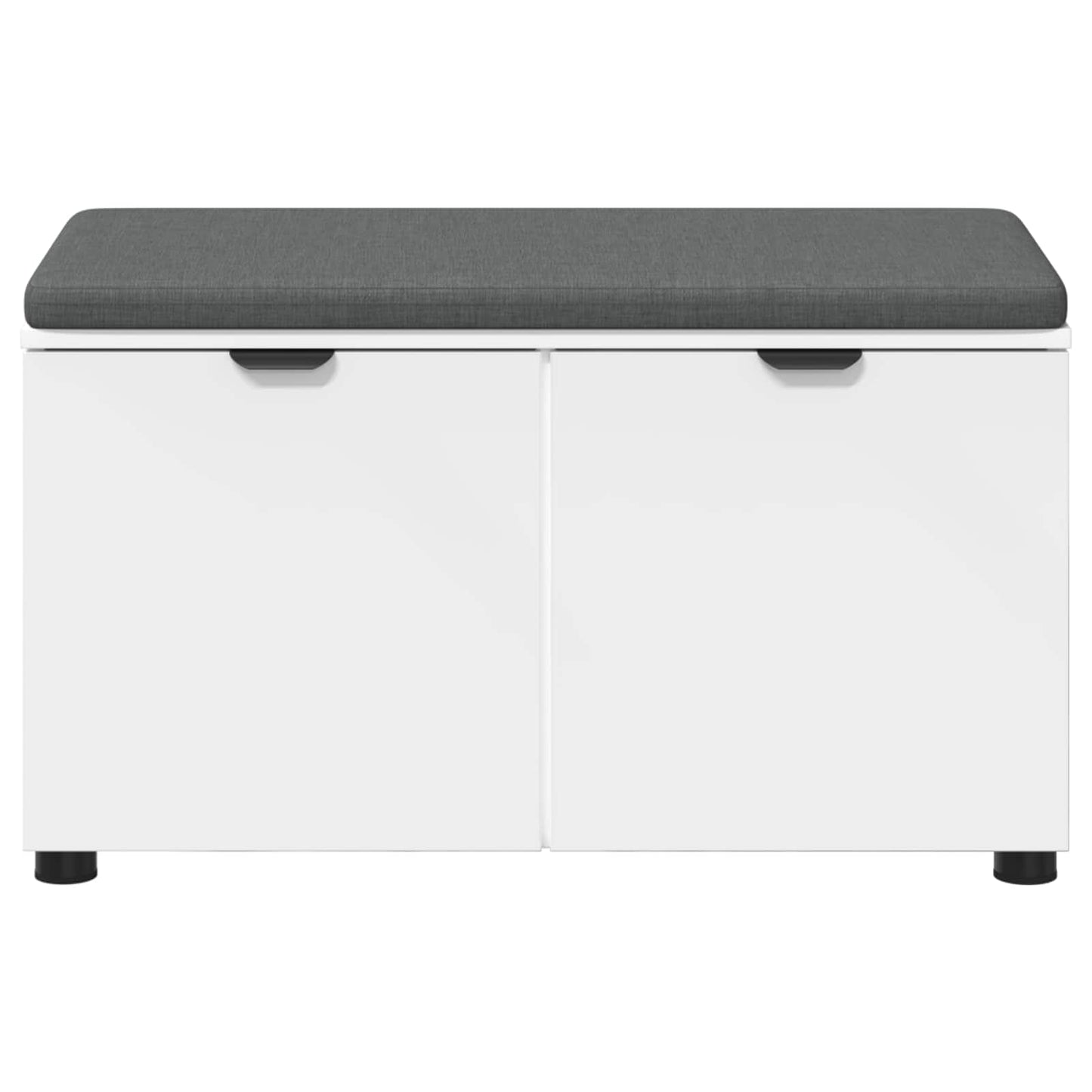 vidaXL Hall Bench White 80 x 38 x 46 cm Engineered Wood and Fabric