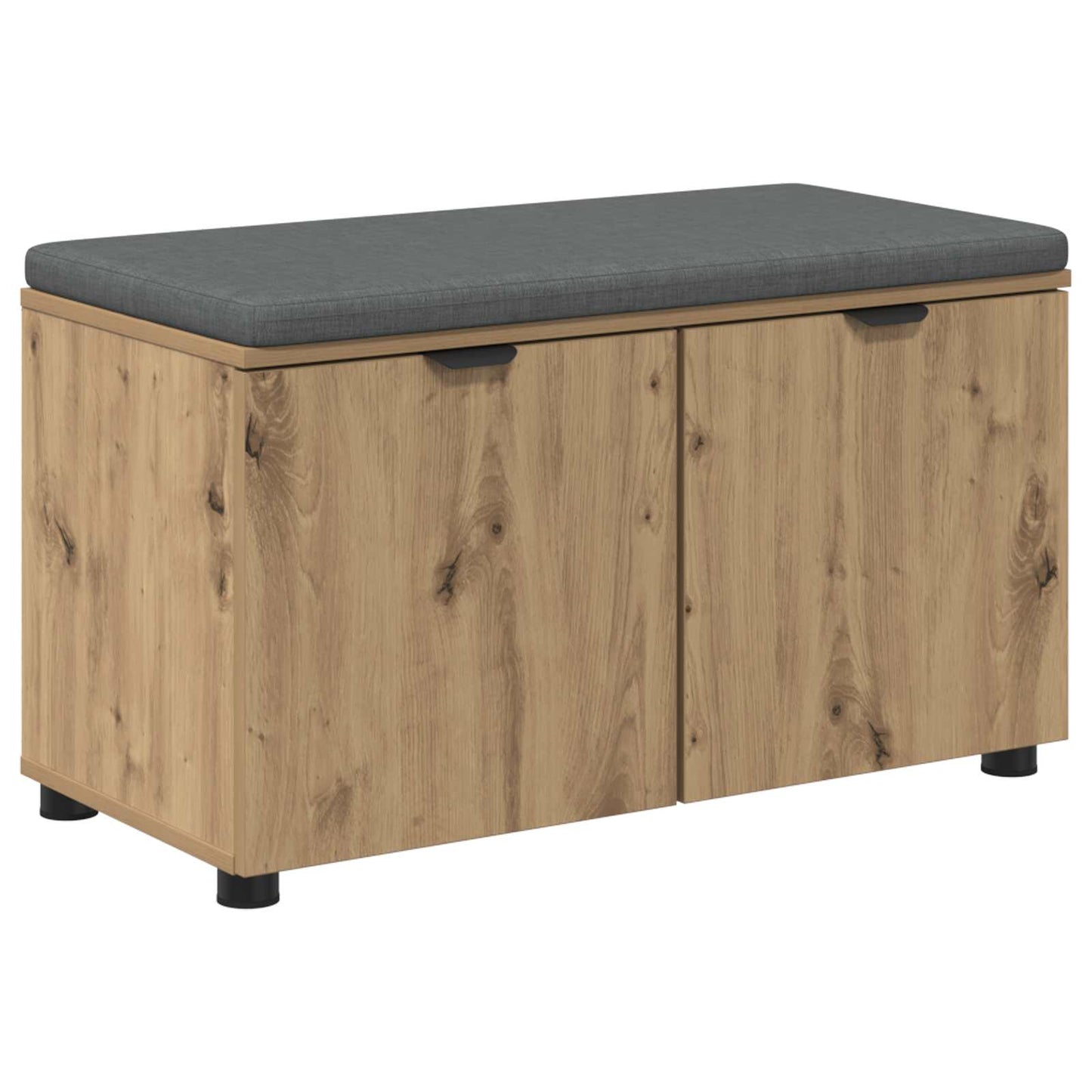 vidaXL Hall Bench Artisan Oak 80 x 38 x 46 cm