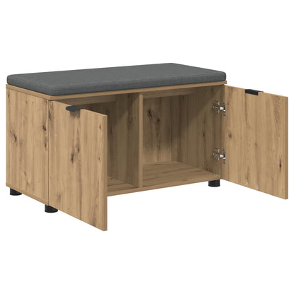 vidaXL Hall Bench Artisan Oak 80 x 38 x 46 cm