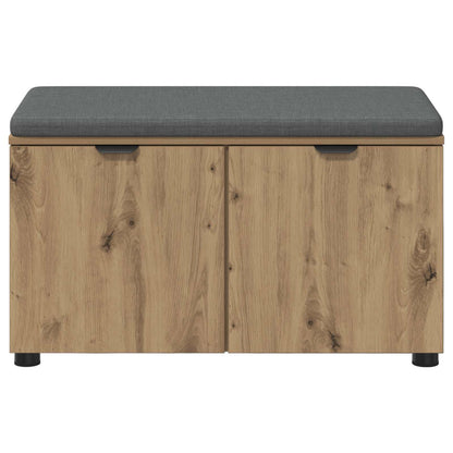 vidaXL Hall Bench Artisan Oak 80 x 38 x 46 cm