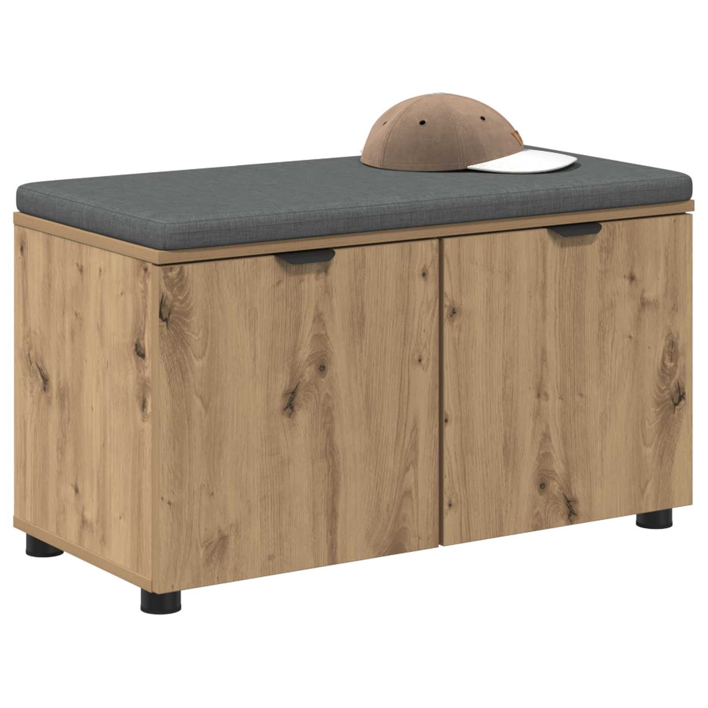 vidaXL Hall Bench Artisan Oak 80 x 38 x 46 cm