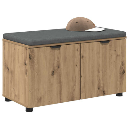 vidaXL Hall Bench Artisan Oak 80 x 38 x 46 cm