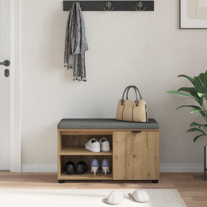 vidaXL Hall Bench Artisan Oak 80 x 38 x 46 cm