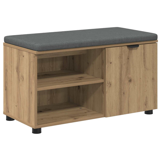 vidaXL Hall Bench Artisan Oak 80 x 38 x 46 cm