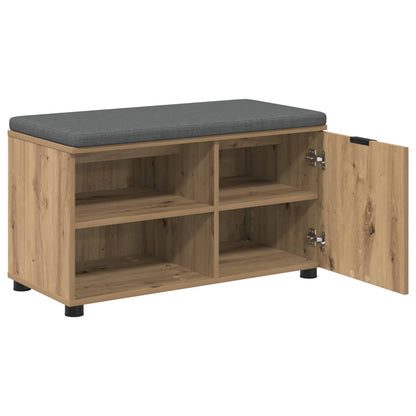 vidaXL Hall Bench Artisan Oak 80 x 38 x 46 cm