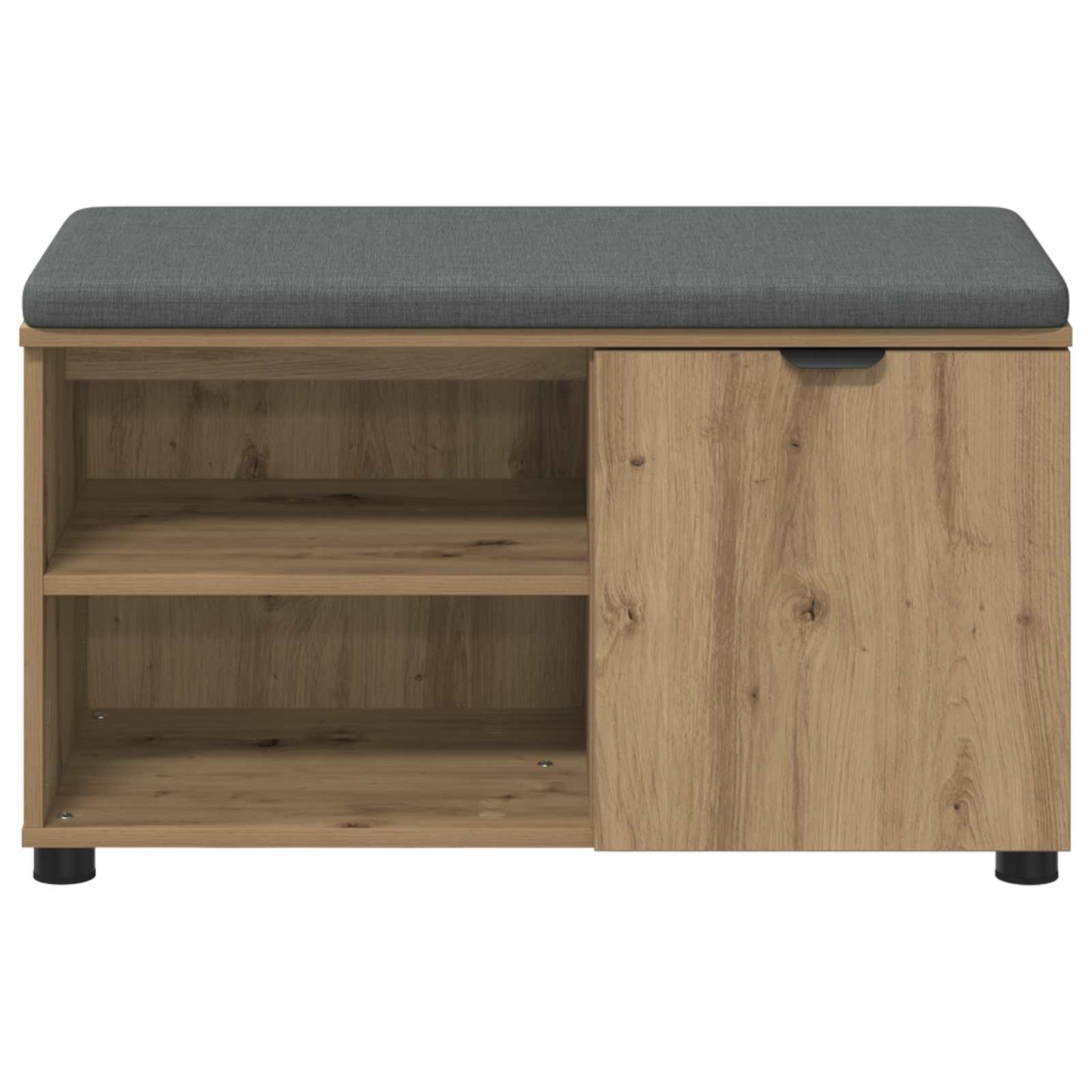 vidaXL Hall Bench Artisan Oak 80 x 38 x 46 cm