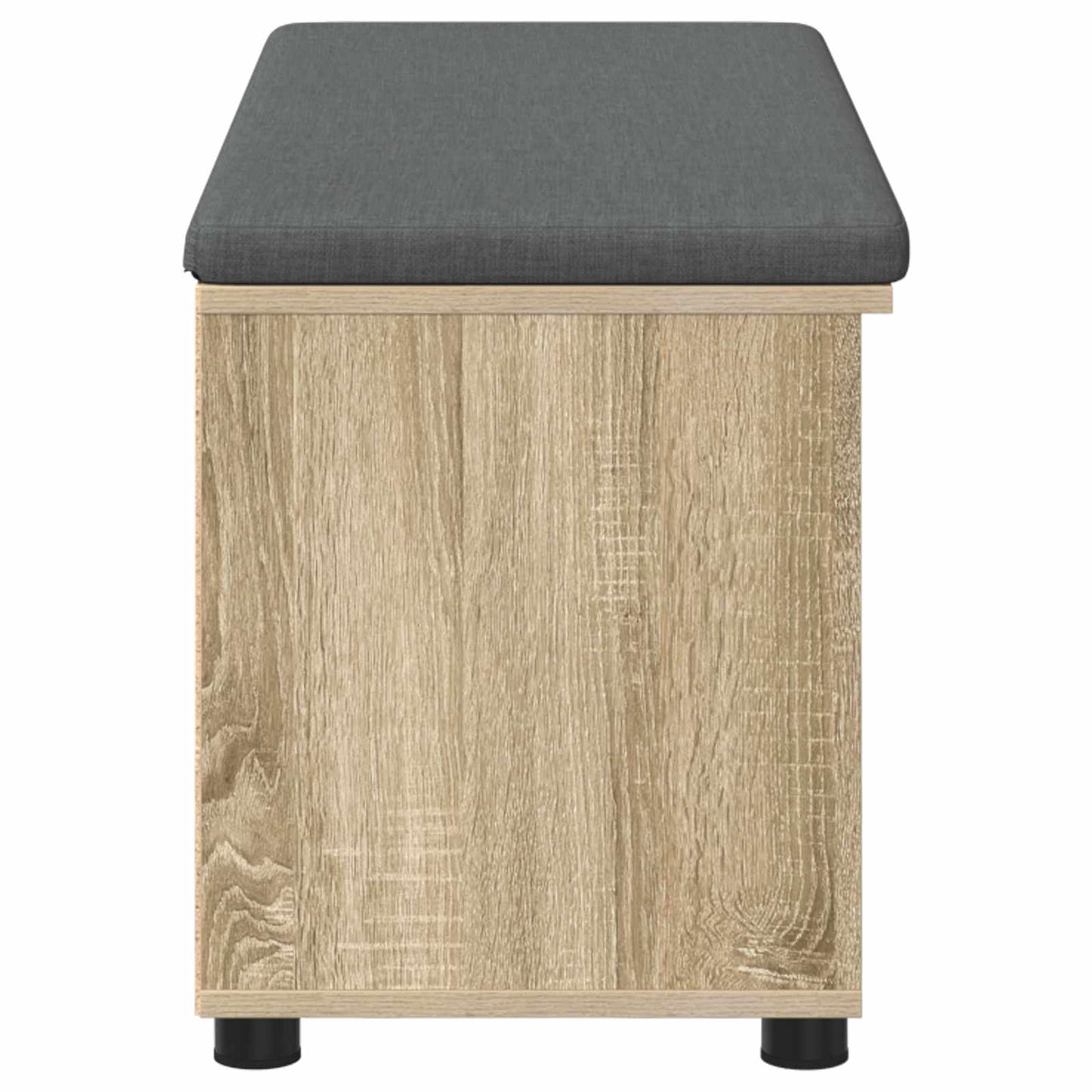 vidaXL Hall Bench with Cushion with Shelf Sonoma Oak 100 x 38 x 46 cm