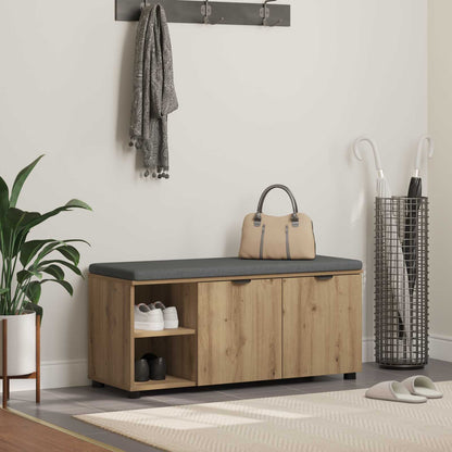 vidaXL Hall Bench Artisan Oak 100 x 38 x 46 cm