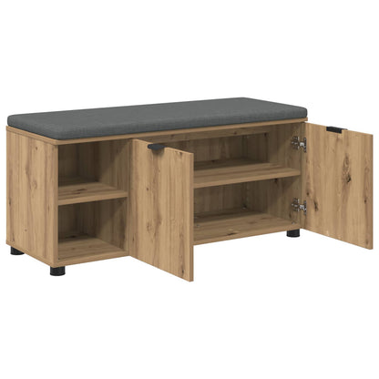 vidaXL Hall Bench Artisan Oak 100 x 38 x 46 cm