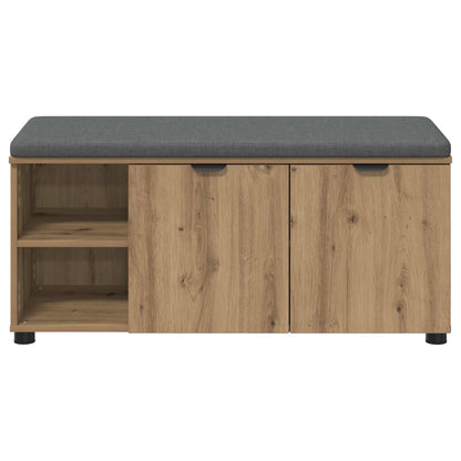 vidaXL Hall Bench Artisan Oak 100 x 38 x 46 cm