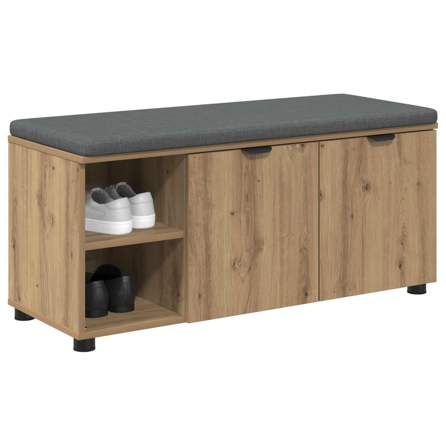 vidaXL Hall Bench Artisan Oak 100 x 38 x 46 cm