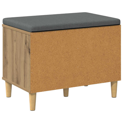 vidaXL Hall Bench Artisan Oak 60 x 38 x 46 cm