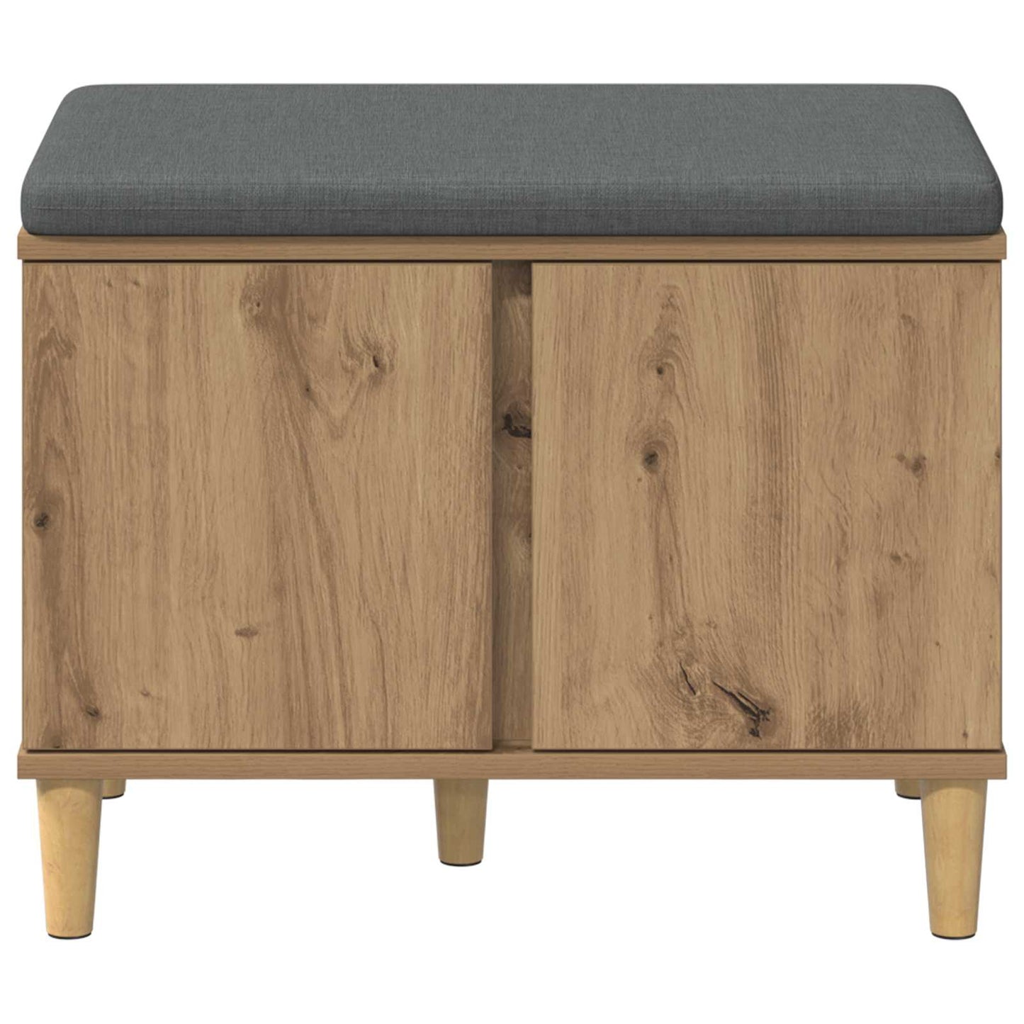 vidaXL Hall Bench Artisan Oak 60 x 38 x 46 cm