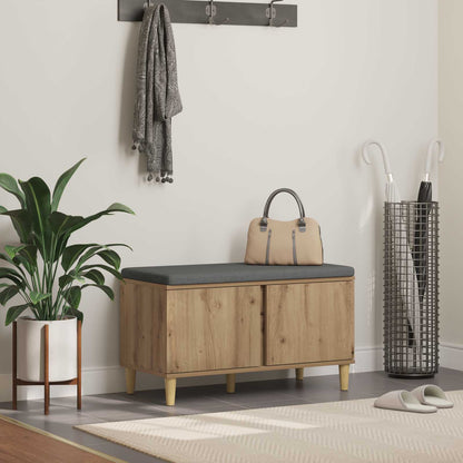 vidaXL Hall Bench Artisan Oak 80 x 38 x 46 cm