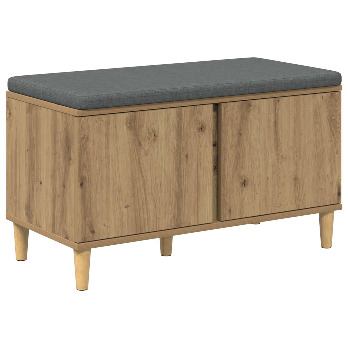 vidaXL Hall Bench Artisan Oak 80 x 38 x 46 cm