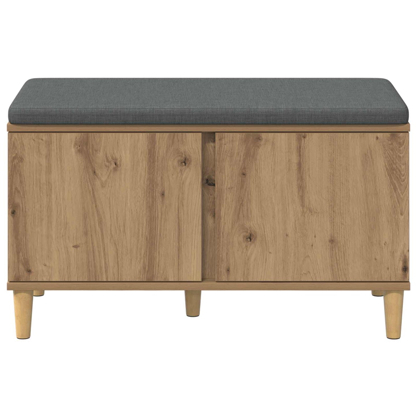 vidaXL Hall Bench Artisan Oak 80 x 38 x 46 cm