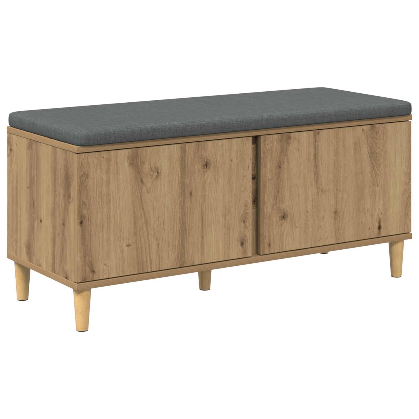 vidaXL Hall Bench Artisan Oak 100 x 38 x 46 cm
