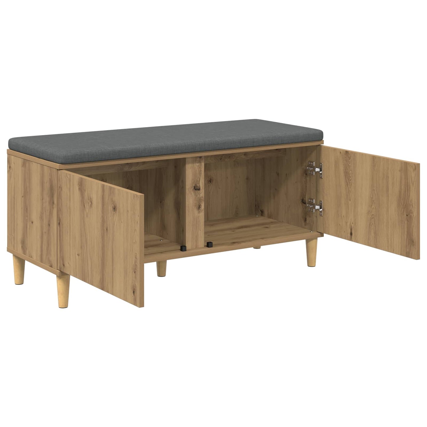 vidaXL Hall Bench Artisan Oak 100 x 38 x 46 cm