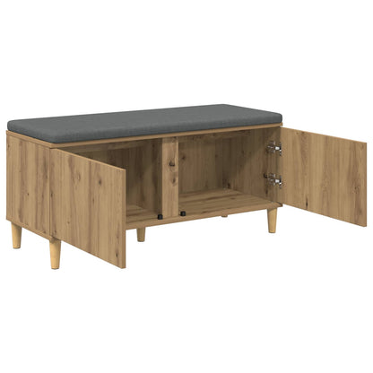 vidaXL Hall Bench Artisan Oak 100 x 38 x 46 cm