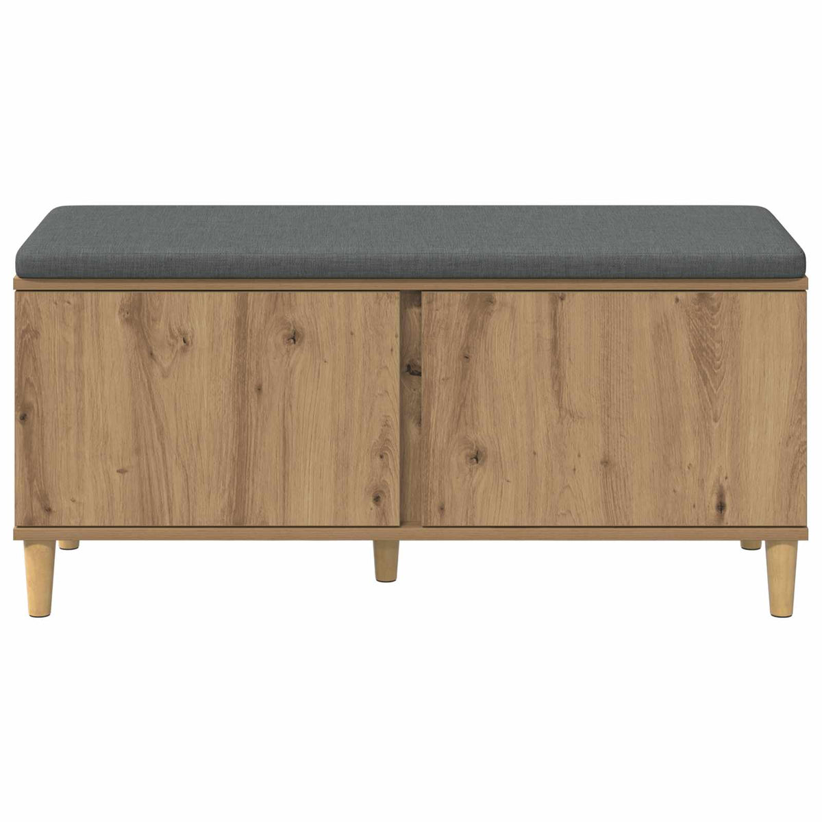 vidaXL Hall Bench Artisan Oak 100 x 38 x 46 cm