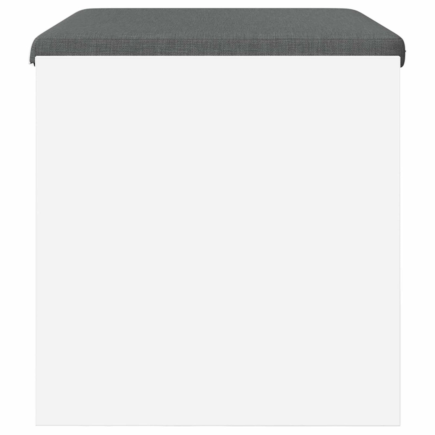 vidaXL Hall Bench with Cushion White 63 x 38 x 40 cm