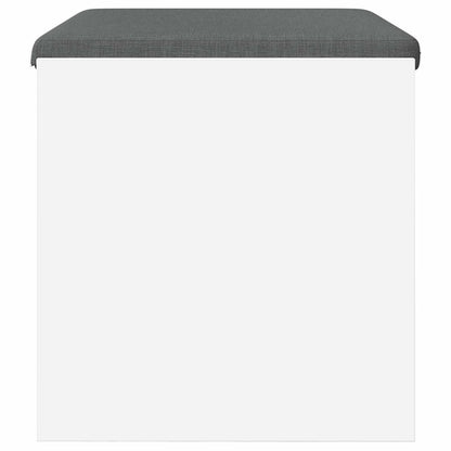 vidaXL Hall Bench with Cushion White 63 x 38 x 40 cm