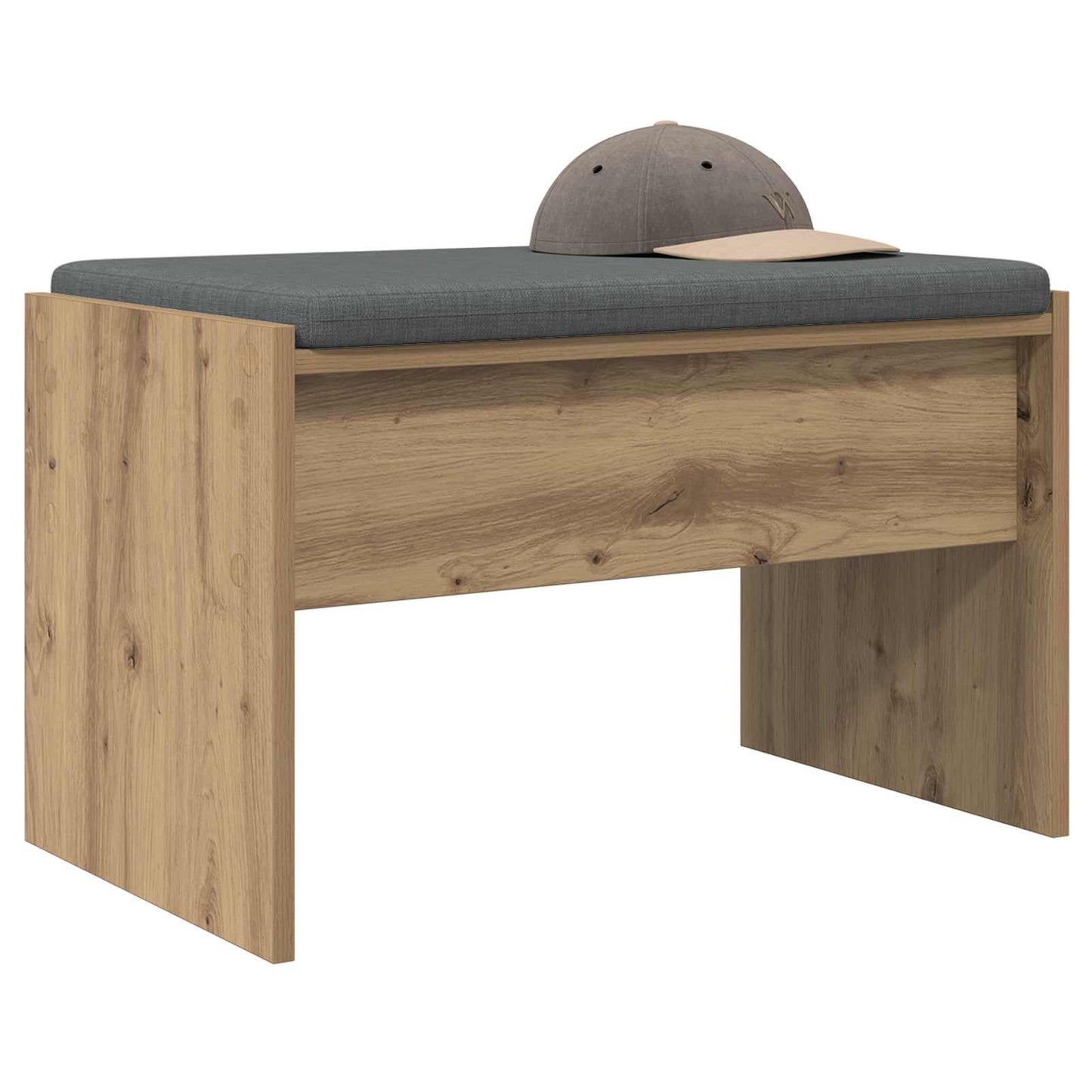 vidaXL Hall Bench Artisan Oak 63 x 38 x 40 cm