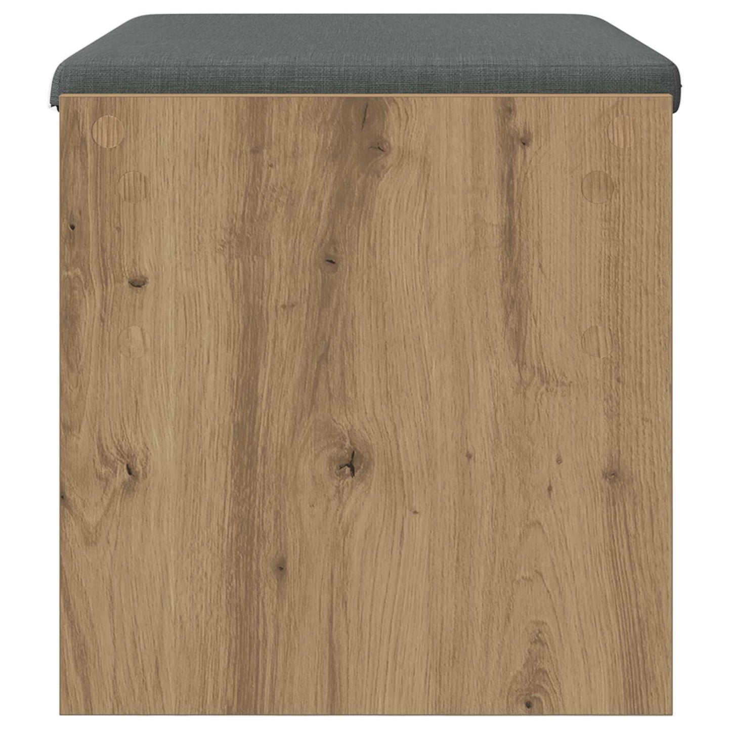 vidaXL Hall Bench with Cushion Artisan Oak 63 x 38 x 40 cm
