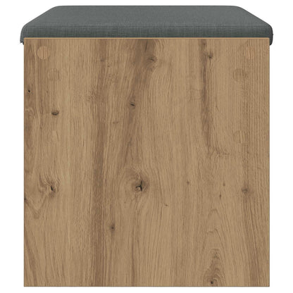 vidaXL Hall Bench with Cushion Artisan Oak 63 x 38 x 40 cm