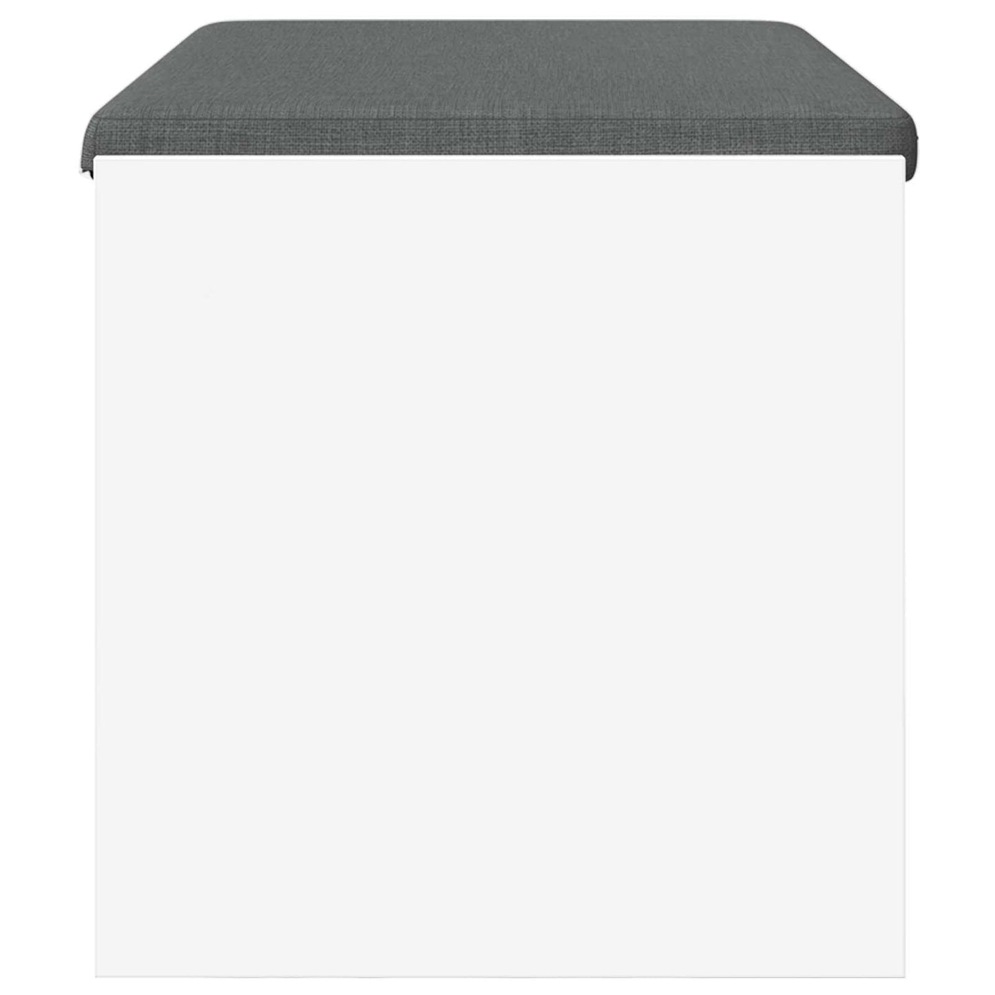 vidaXL Hall Bench with Cushion White 83 x 38 x 40 cm