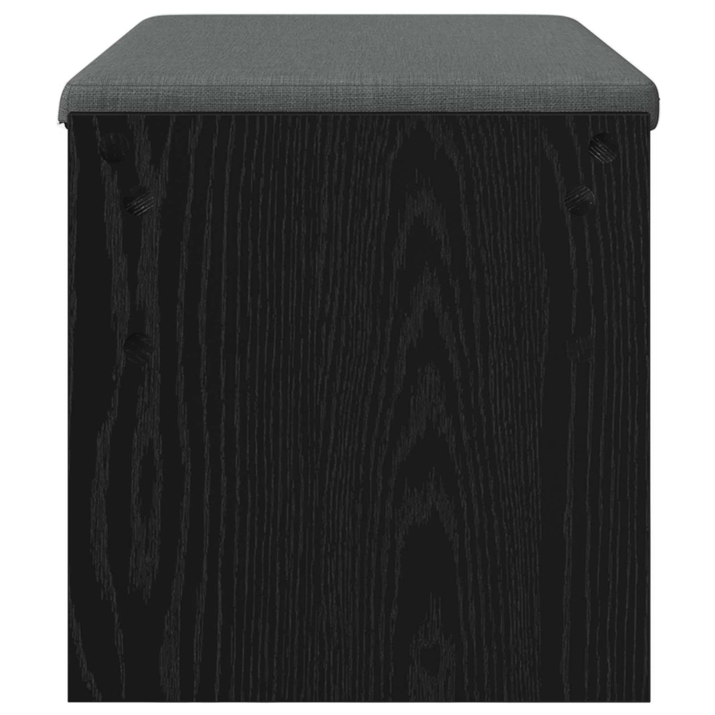 vidaXL Hall Bench with Cushion Black Oak 83 x 38 x 40 cm