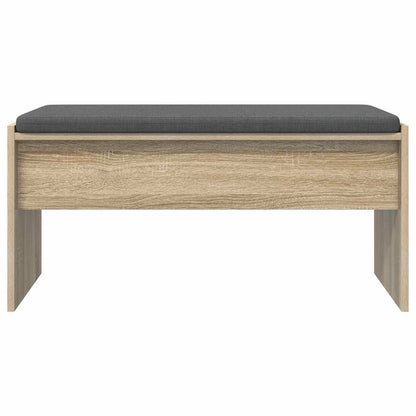 vidaXL Hall Bench with Cushion Sonoma Oak 83 x 38 x 40 cm