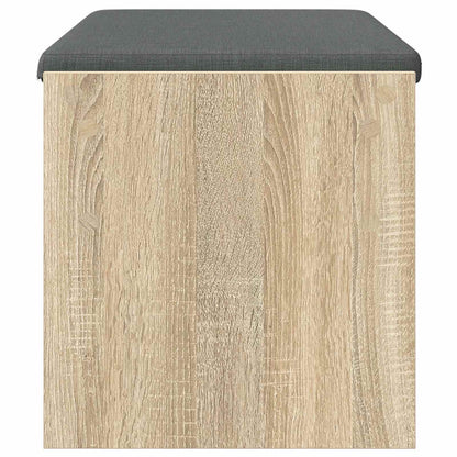 vidaXL Hall Bench with Cushion Sonoma Oak 83 x 38 x 40 cm
