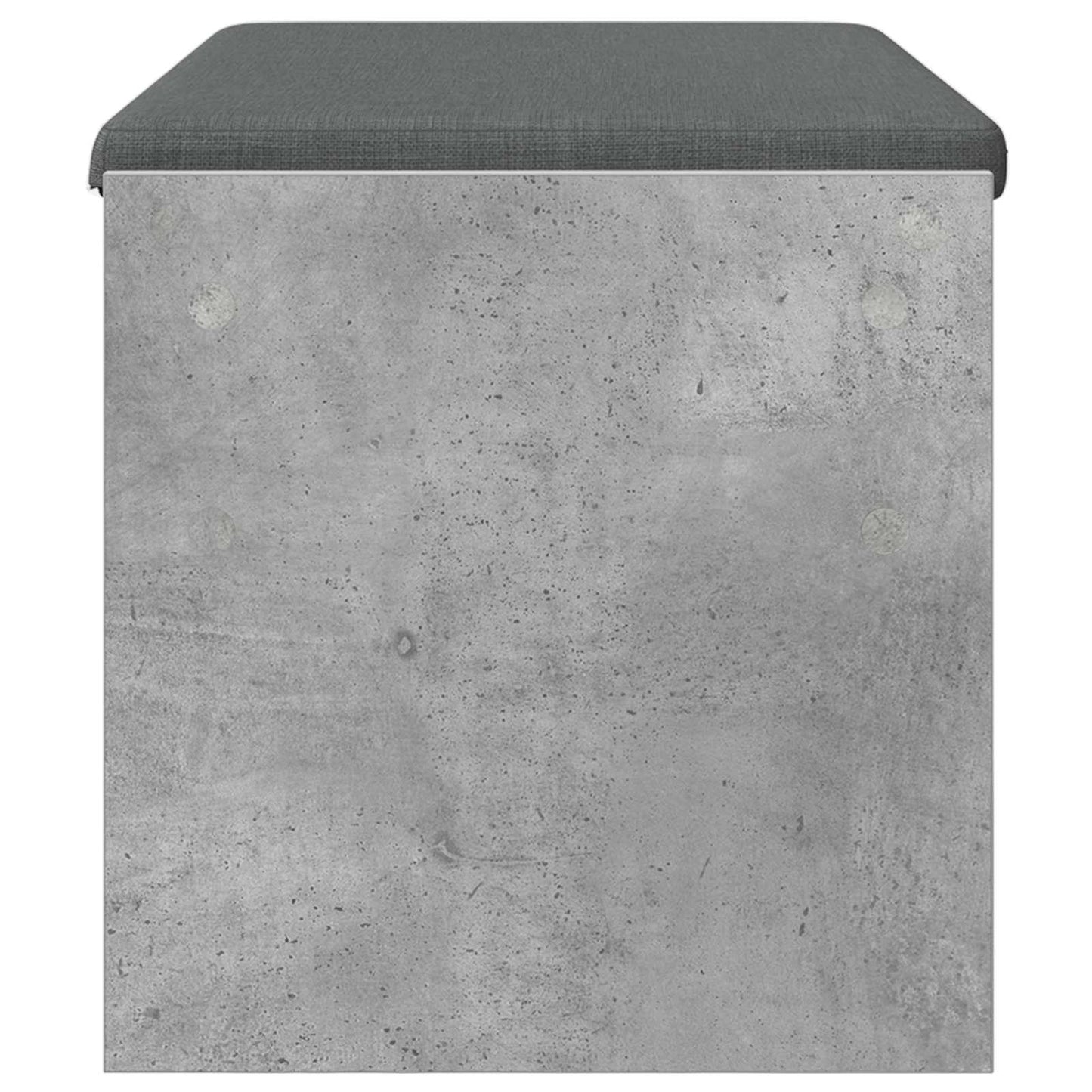 vidaXL Hall Bench with Cushion Concrete Grey 83 x 38 x 40 cm