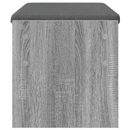 vidaXL Hall Bench with Cushion Grey Sonoma 83 x 38 x 40 cm