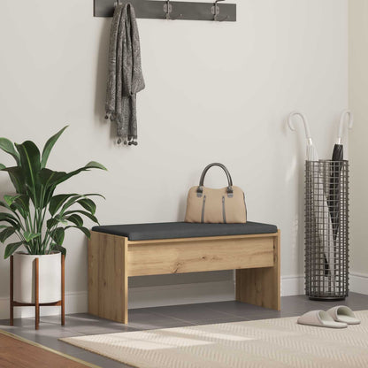 vidaXL Hall Bench Artisan Oak 83 x 38 x 40 cm