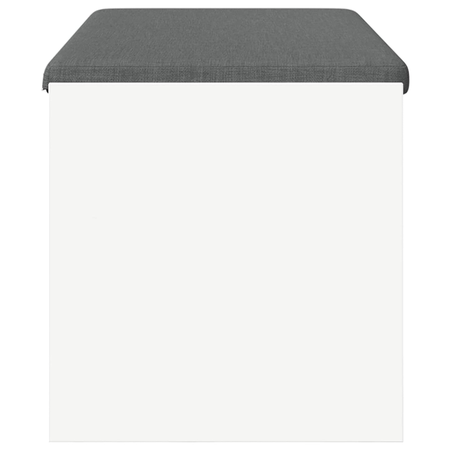 vidaXL Hall Bench with Cushion White 103 x 38 x 40 cm