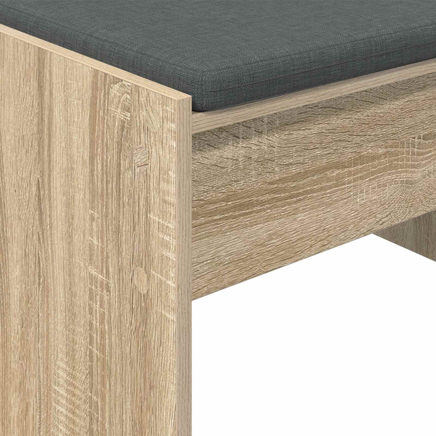 vidaXL Hall Bench with Cushion Sonoma Oak 103 x 38 x 40 cm